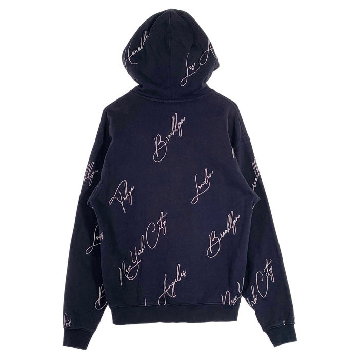 KITH キス City Script Hoodie シティスクリプトフーディ スウェットパーカー ネイビー Size S 福生店