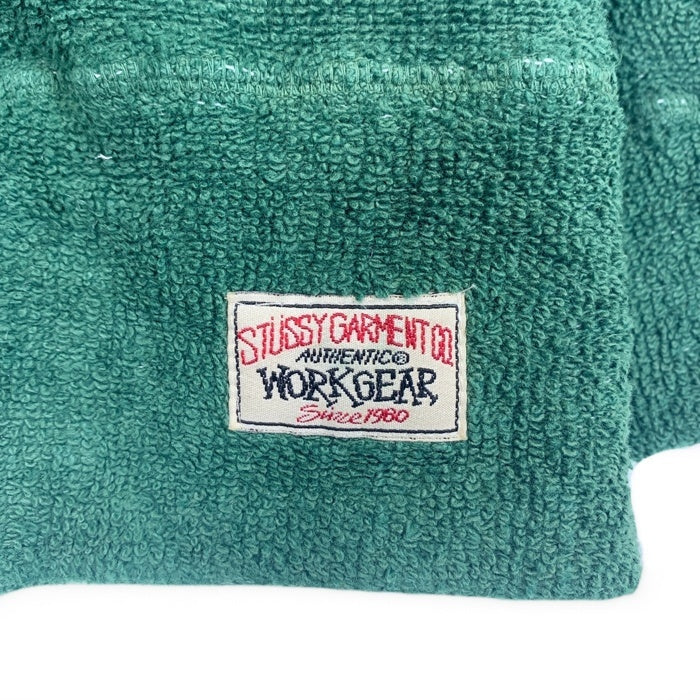90's STUSSY ステューシー パイル地 Vネックトレーナー グリーン Size M 福生店