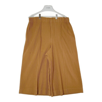 HOMME PLISSE ISSEY MIYAKE オムプリッセイッセイミヤケ SAMPLE品 プリーツ クロップドワイドパンツ テラコッタ size3 瑞穂店