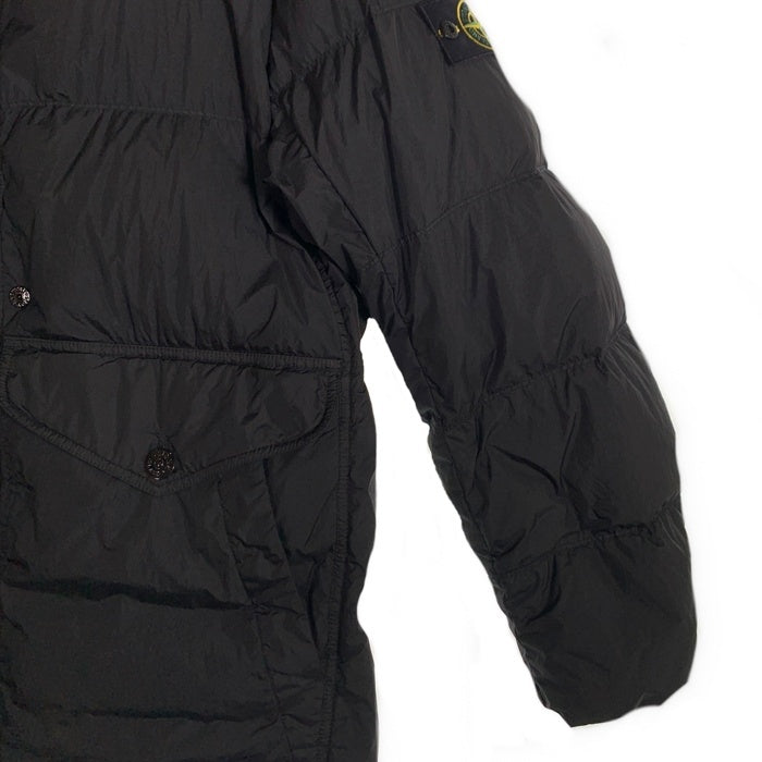 STONE ISLAND ストーンアイランド GARMENT DYED CRINKLE REPS R-NYLON DOWN ガーメントダイ リサイクルナイロン ダウンジャケット ブラック 811540723 10/2023 Size XL 福生店