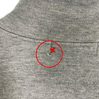 Burberrys バーバリー ハーフジップ プルオーバートップ グレー ノバチェック コットン イングランド製 Size L 福生店