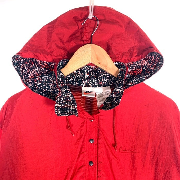 00's NIKE ナイキ ナイロン プルオーバーパーカー アノラック レッド Size YOUTH L (12-14) 福生店