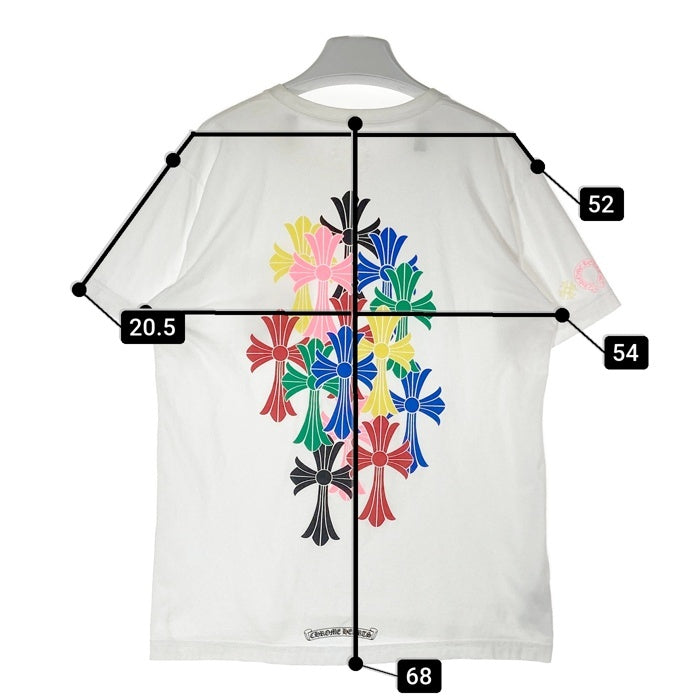 CHROME HEARTS クロムハーツ 2212-304-0797 マルチ クロス セメタリ― 半袖Tシャツ ホワイト sizeL 瑞穂店