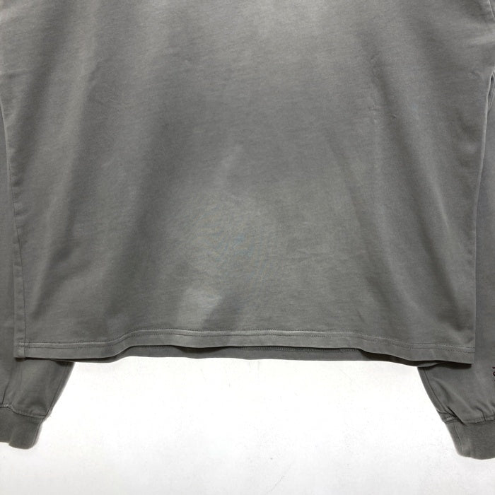 AVIREX アヴィレックス 5130701 WEB LIMITED LINE SPRAY L/S T-SHIRT 刺繍 長袖Tシャツ ライトグレー sizeL 瑞穂店
