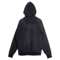 DIESEL ディーゼル 23AW D-UM-RIB-NE モノグラム プルオーバー パーカー フーディー ブラック チャコール Size M 福生店