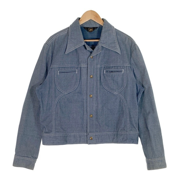 70's Lee リー コットンデニムジャケット ライトブルー USA製 スナップボタン Size L-R 福生店
