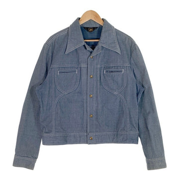 70's Lee リー コットンデニムジャケット ライトブルー USA製 スナップボタン Size L-R 福生店
