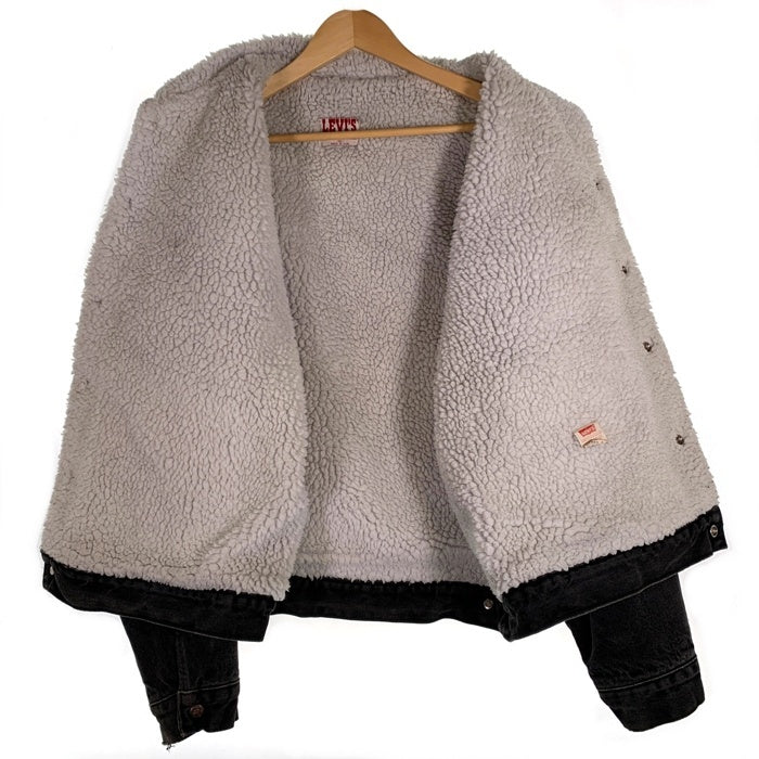 80`s Levi`s リーバイス ブラックデニム ボアジャケット USA製 70609 0270 Size XL 福生店