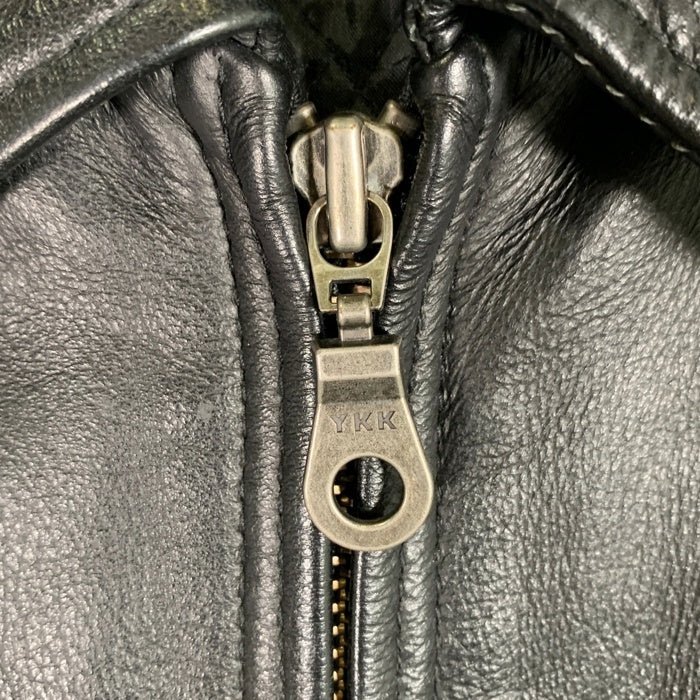 CHARLES KLEIN チャールズ クライン シングル レザージャケット ブラック Size XL 福生店