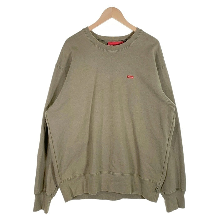 SUPREME シュプリーム 21AW Small Box Crewneck スモールボックス クルーネックスウェットトレーナー ライトオリーブ Size M 福生店