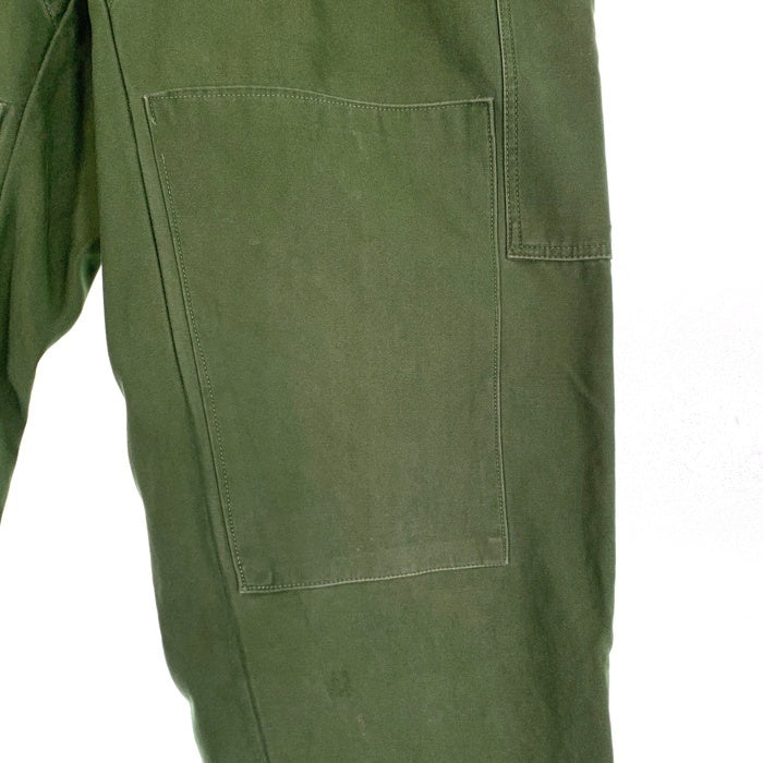 スウェーデン軍 ミリタリーカーゴパンツ ダブルニー グリーン Size C48 福生店