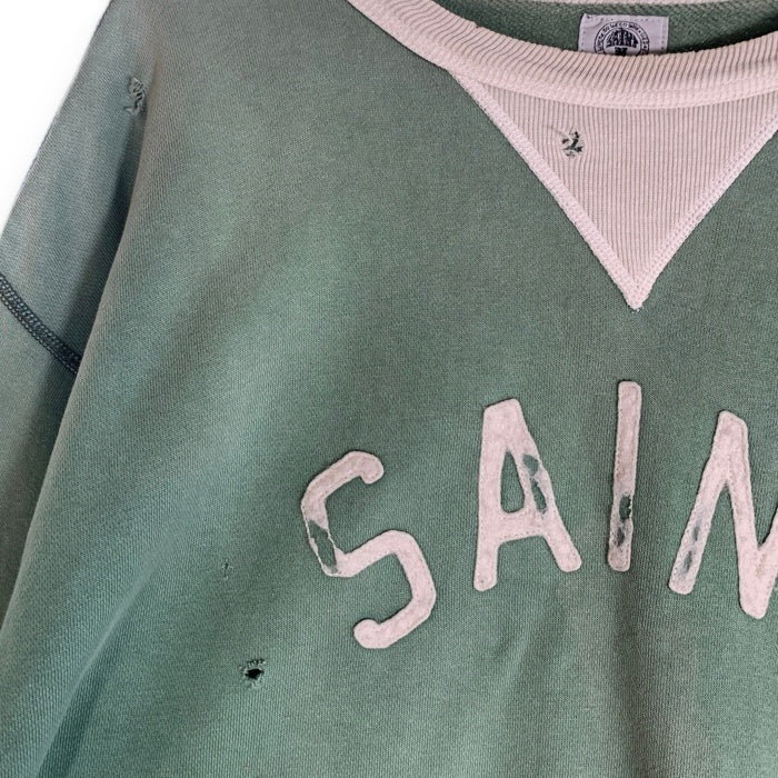 SAINT MICHAEL セントマイケル SWEAT SHIRT FELT クルーネックスウェット グリーン SM-S22-0000-040 Size L 福生店