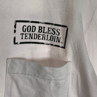 TENDERLOIN テンダーロイン GOD BLESS TENDERLOIN ポケット 半袖 Tシャツ ホワイト Size M 福生店