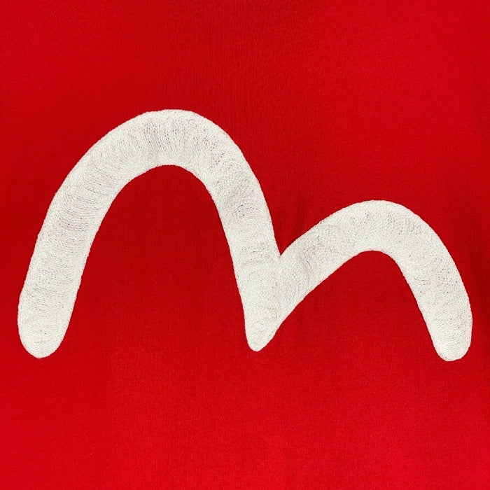 EVISU エヴィス カモメ刺繡 Tシャツ レッド Size L 福生店