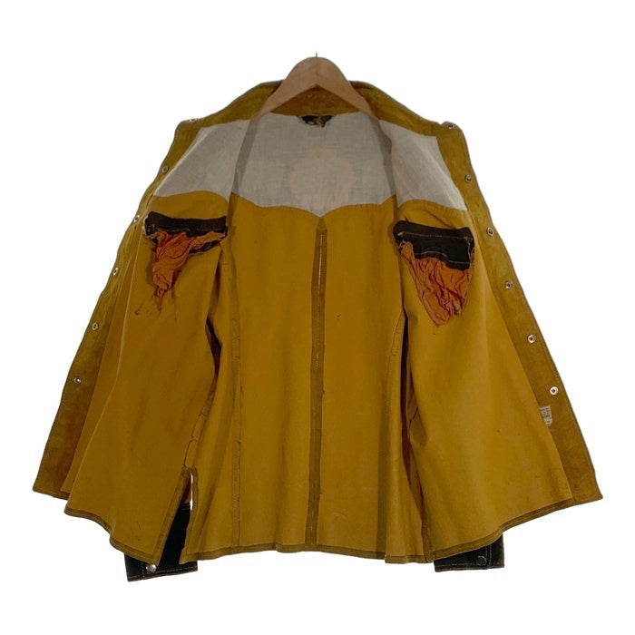 スウェードレザー ウエスタンシャツ ジャケット ブラウン Size 44 福生店