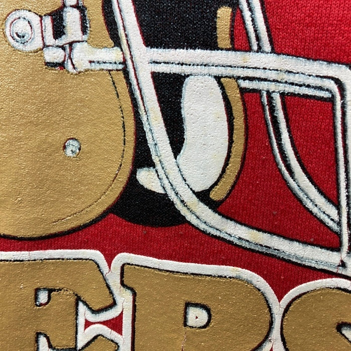 FRUIT OF THE LOOM フルーツオブザルーム USA製 49ers スウェットトレーナー レッド sizeL 瑞穂店