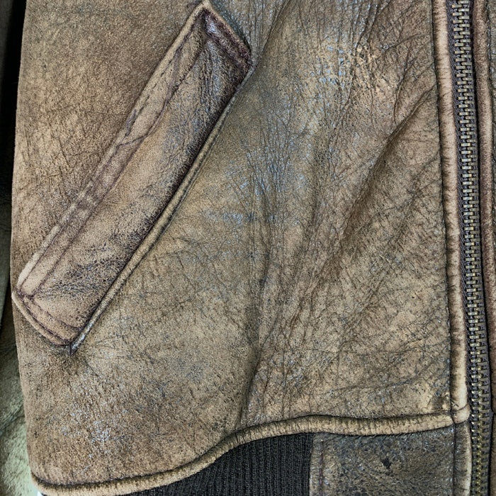 Schott ショット TYPE B-6 ムートン フライトジャケット ボア ブラウン Size 40 福生店