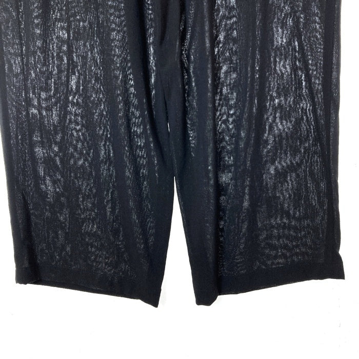 Y's（ワイズ）黒 パンツ Y's for men 【ワイズフォーメン】 GARMENT DYED CROPPED PANTS