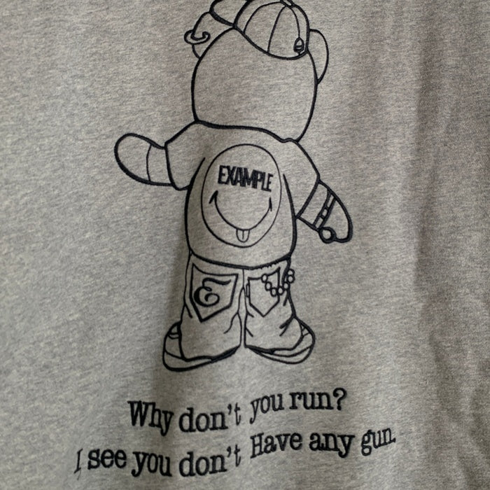 EXAMPLE エグザンプル BB BEAR CREWNECK  クルーネック スウェットトレーナー グレー Size XL 福生店
