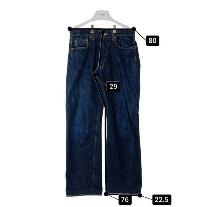 TCB JEANS ティーシービージーンズ 50's XX テーパードデニムパンツ セルビッジ インディゴ 紙パッチ Size 32 瑞穂店
