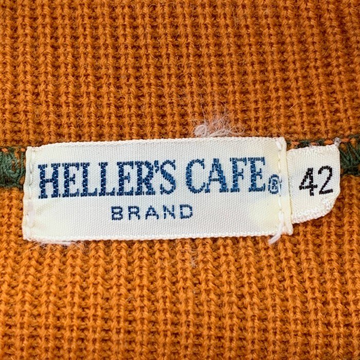 HELLER’S CAFE ヘラーズカフェ MIAMI AIR RACES 両V スウェットトレーナー グリーン Size 42 福生店