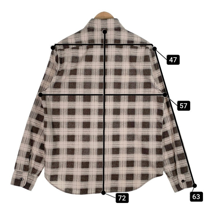 Subculture サブカルチャー BLOCK CHECK SHIRT ブロックチェックシャツ ブラック ホワイト SCTP-A2404 Size 2 福生店