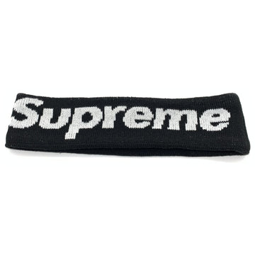 SUPREME シュプリーム 18AW New Era Big Logo Headband ニューエラ ビッグロゴ ヘッドバンド ヘアバンド ブラック 福生店