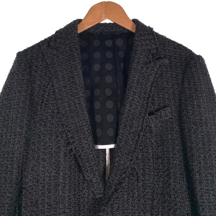 FranCisT MOR.K.S. フランシストモークス ポリエステル ウール 1B テーラードジャケット グレー MO1351RL Size 4 福生店