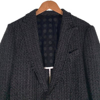 FranCisT MOR.K.S. フランシストモークス ポリエステル ウール 1B テーラードジャケット グレー MO1351RL Size 4 福生店