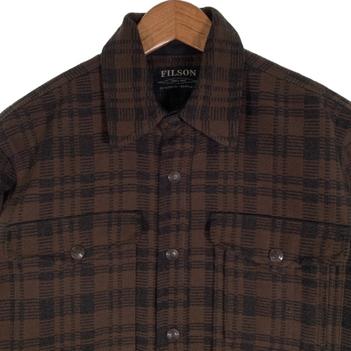 FILSON フィルソン BEARTOOTH JAC SHIRT ベアトゥース シャツジャケット コットン ダークチョコレート 20067693 並行品 Size S-M 相当 福生店