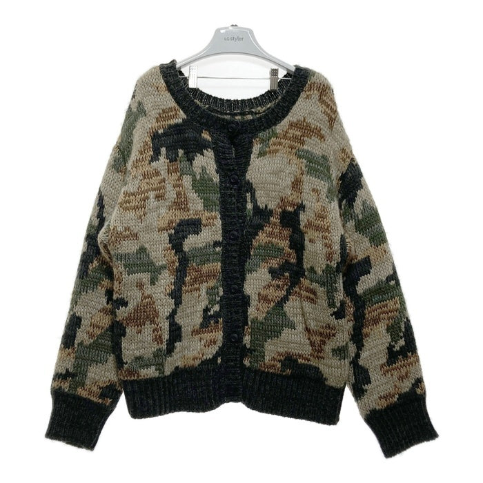 AVIREX アヴィレックス 2WAY パターンニットトップス カーディガン ベージュ sizeF 瑞穂店