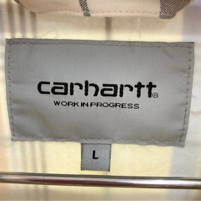 Carhartt カーハート WIP VILAY JACKET チェック ジップアップジャケット ベージュ sizeL 瑞穂店