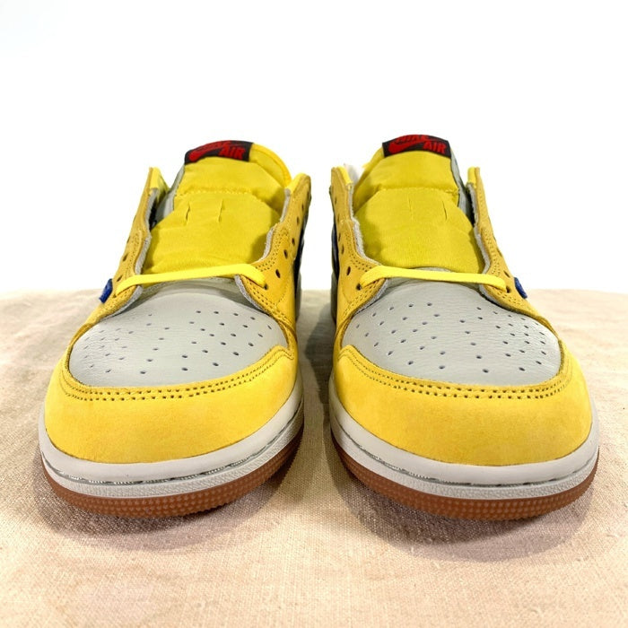 WMNS AIR JORDAN 1 LOW OG SP ウィメンズ エアジョーダン1ロー Travis Scott トラヴィススコット Canary カナリー DZ4137-700 Size 28cm 福生店