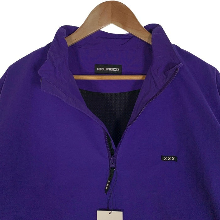 GOD SELECTION XXX ゴッドセレクショントリプルエックス HALF ZIP TRACK JACKET ハーフジップ トラックジャケット パープル GX-A24-JK-01 Size L 福生店