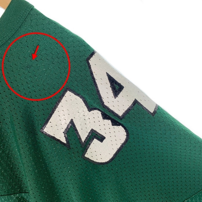 HAWAII WARRIORS メッシュ フットボールシャツ グリーン ラッセル ラバープリント Size XXL 福生店