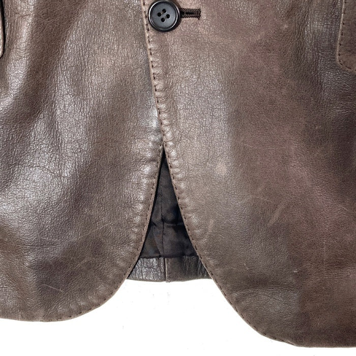 Paul Smith ポールスミス 2275LJ 3B レザー テーラードジャケット ブラウン sizeL 瑞穂店