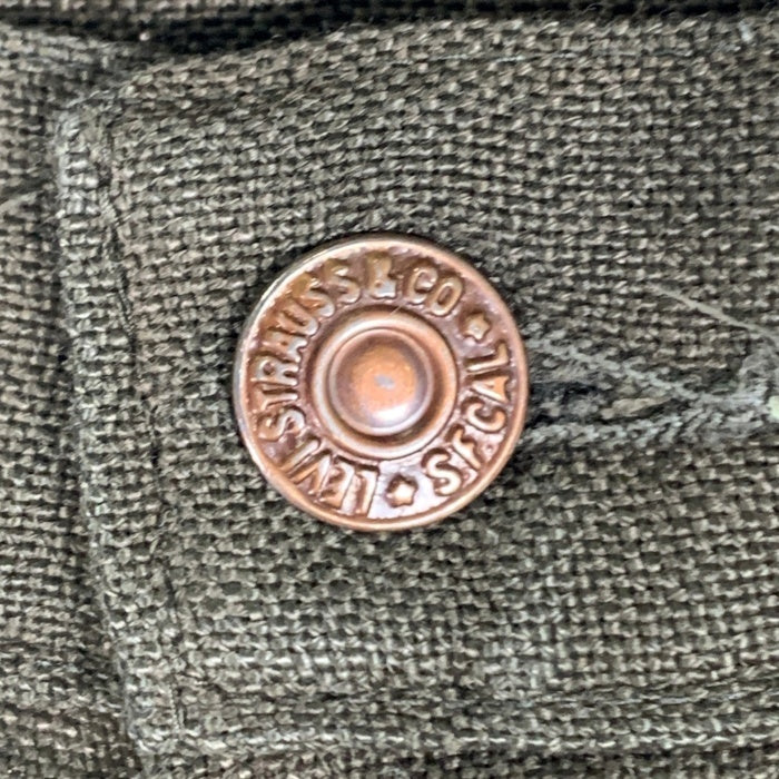 60's Levi's リーバイス ボタン裏V6 STA-PREST スタプレスト パンツ グリーン USA製 Size ウエスト約86cm 福生店