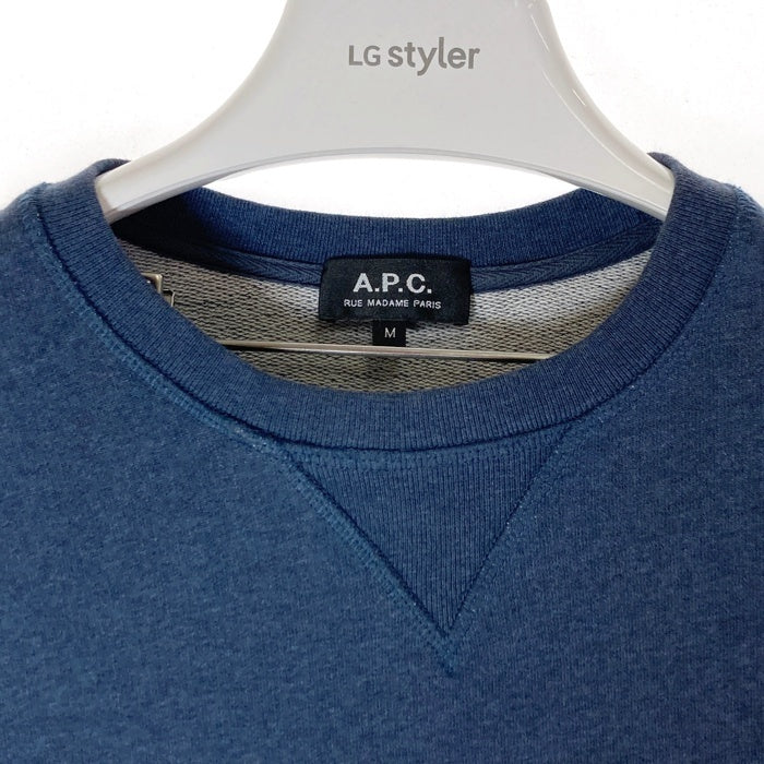 A.P.C. アーペーセー スウェットトレーナー 裏毛 ネイビー sizeM 瑞穂店