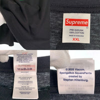 SUPREME シュプリーム 25SS SpongeBob Castelli Racing L/S Tee スポンジボブ カステリレーシング ロングスリーブTシャツ プリント ブラック Size XXL 福生店