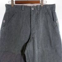 50`s 60`s スイス軍 実物 前期 Denim Work Pants デニム ワーク パンツ グレー Size 80 福生店