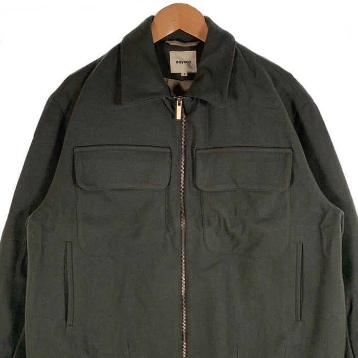 noyoco ノヨコ ウール ジップアップジャケット グリーン Size S 福生店