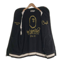 A BATHING APE ア ベイシング エイプ Souvenir Shark Zip Hoodie スーベニア シャーク ジップ パーカー フーディー ブラック ホワイト 001ZPK301308M Size XL 福生店