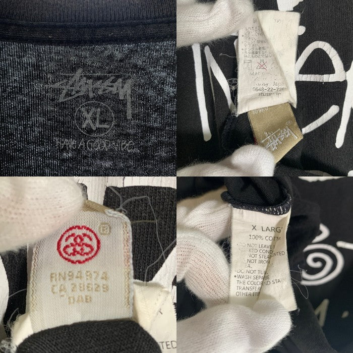 STUSSY ステューシー INTERNATIONAL TRIBE 半袖 Tシャツ ブラック Size XL 福生店