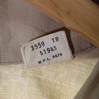 60's ARROW アロー ポリコットン オープンカラーシャツ 長袖 ベージュ USA製 Size M 福生店