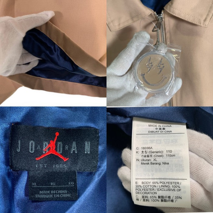 NIKE ナイキ JORDAN BRAND ジョーダンブランド J Balvin ジェイバルヴィ M J JB WVN JKT ジップアップ ウーヴン ジャケット ベージュ FJ6135-296 Size XL 福生店