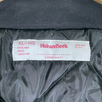 Hide&Seek ハイドアンドシーク Washed Sailing Jacket ウォッシュドセーリングジャケット 中綿 ブラック HJ-120325 Size XL 福生店