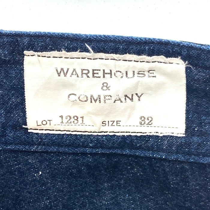 WAREHOUSE ウエアハウス Lot1231 NEWDEAL PROGRAMS DENIM TROUSERS デニム トラウザーパンツ インディゴ Size 32 瑞穂店