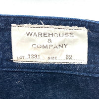 WAREHOUSE ウエアハウス Lot1231 NEWDEAL PROGRAMS DENIM TROUSERS デニム トラウザーパンツ インディゴ Size 32 瑞穂店