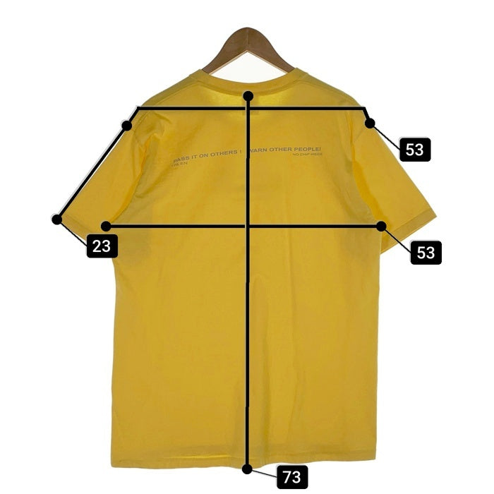 SUPREME シュプリーム 22AW Warning Tee ワーニング プリントTシャツ イエロー Size L 福生店