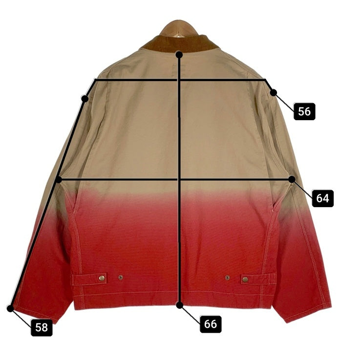 PLT PARIS SAINT GERMAIN パリサンジェルマン キャンバスダック ジップアップジャケット ベージュ レッド ベイクルーズ Size L 福生店